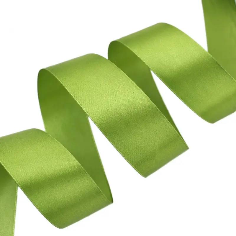 fruit green Single Face Satin Ribbon Wholesale Gift Wrapping Christmas ribbons