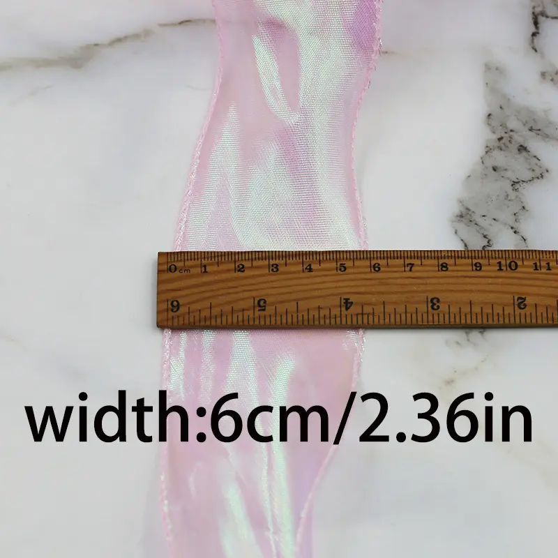 (10 Yards/pack) 6cm Colorful Fish Tail Yarn Organza Ribbon Packaging Gift Box Lolita Hair Accessories Lamp Home Decoration Lace