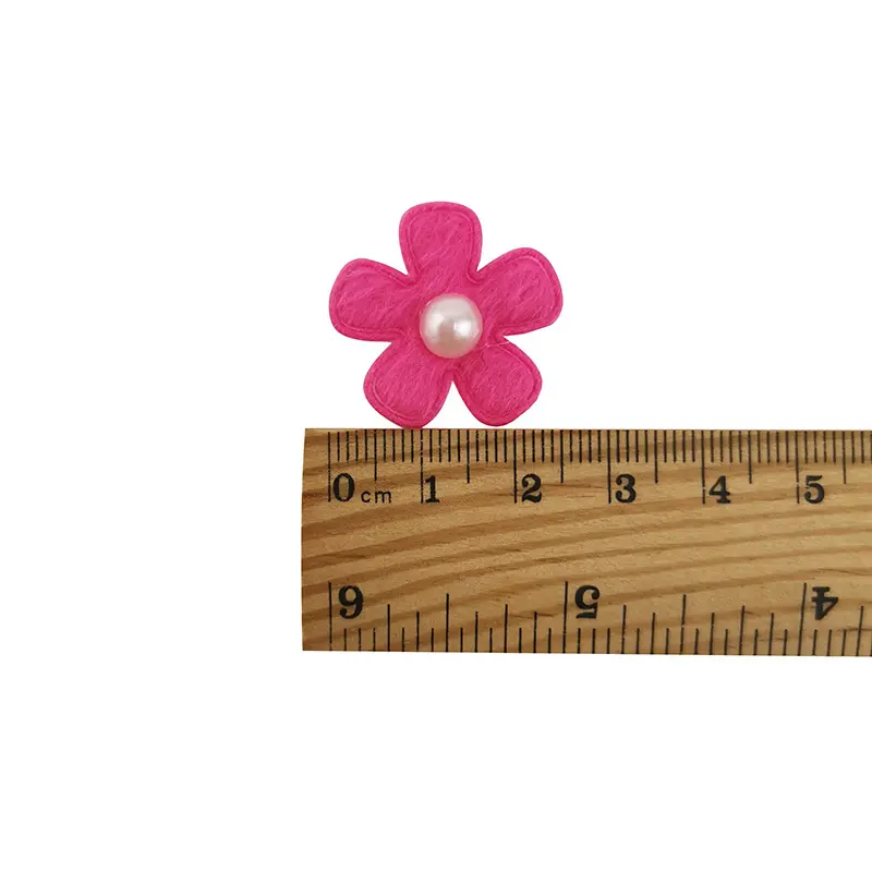(100 Pcs/pack) 25mm Mixed Color Pearl Petals Costume Decoration Handmade Diy Crafts Girl Headdress Dress Up Artificial Flower