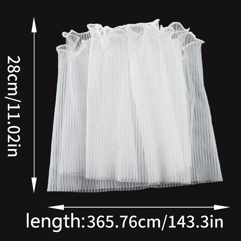 (4 Yards/bag) 28cm Wave Yarn Pearl Edge Yarn Valentine's Day Gift Flower Packaging Material Wedding Decoration Lace Handmade DIY