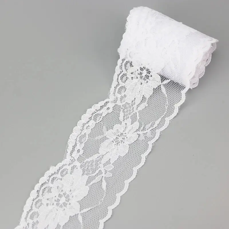 (10 yards/roll) 65mm white and black Lace fabric Webbing Decoration Lovely gift packing Material