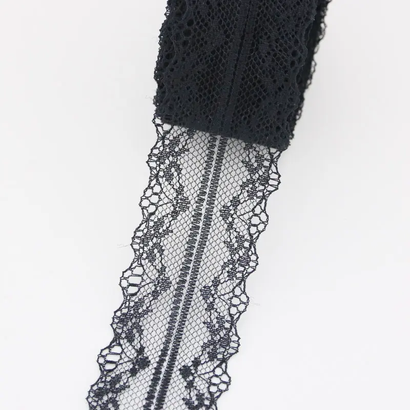 (10 yards/roll) Black lace fabric  ribbon Webbing Decoration Lovely gift packing Material