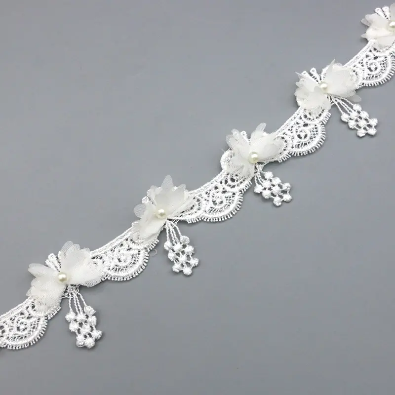 (1yard/lot) White Water-soluble Mesh Lace Fabric Laces Decoration Clothing Sewing Accessories Home Furnishing Decorative DIY