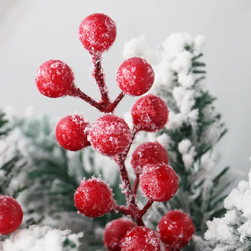 (10 pieces/pack) 22c Simulated Refreshing Berries Simulated Fruits Artificial Berries Flowers DIY Decoration Christmas Tree