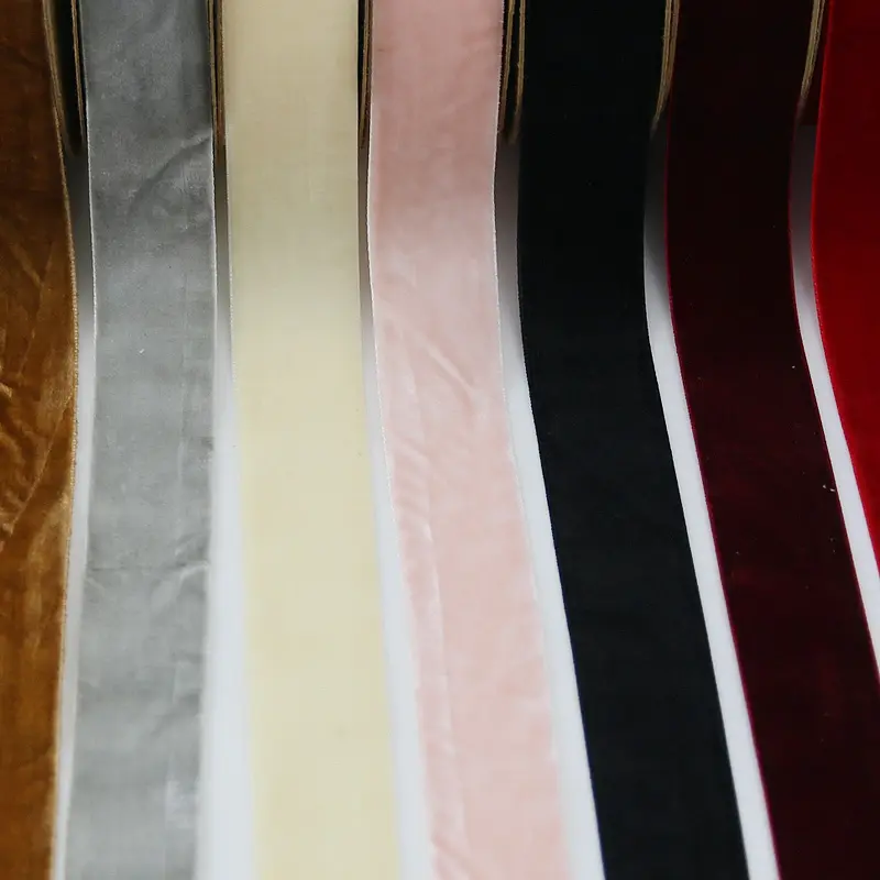 (10 Meters/roll) 25mm Velvet Ribbon Gift Wrapping Decoration Christmas Lace Ribbons Handmade Holiday Party Decorations Wholesale