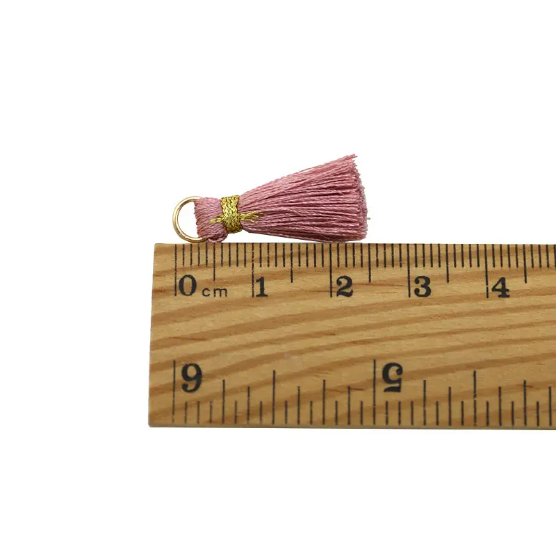 20pcs Polyester Trim Gold Hat Fringe Tassel For Sewing Curtains Accessories Purl DIY Jewelry Keychain Cellphone Straps Pendant