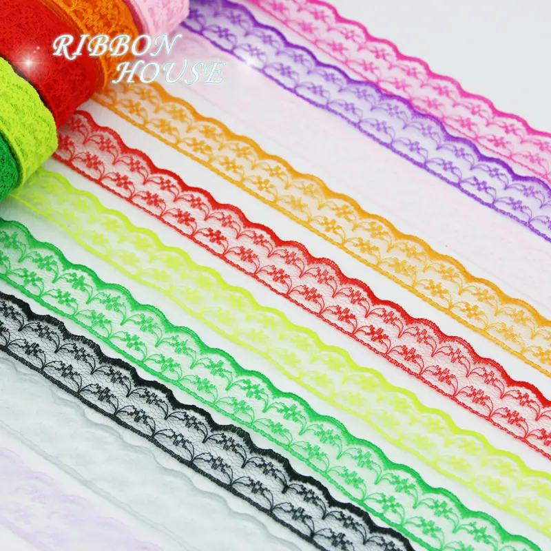 (10 yards/roll) 2.25cm White Lace fabWebbing Decoration Lovely gift packing Cotton Material