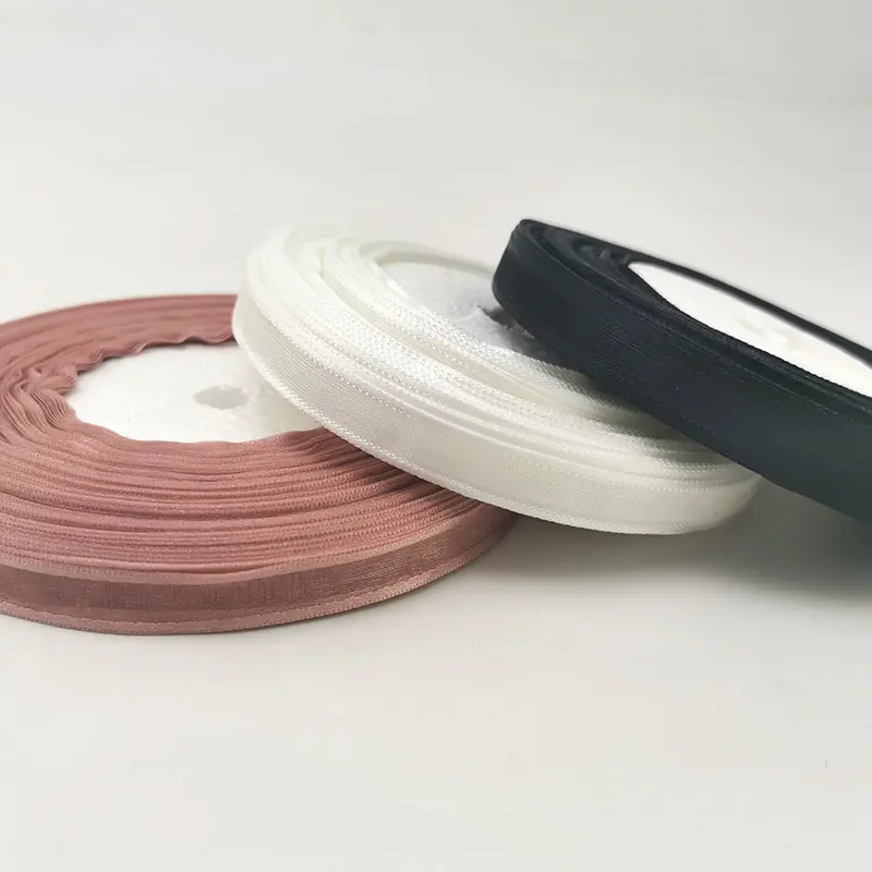 (50 Yards/roll) 3/8'' (10mm) Width Broadside Organza Ribbons Wholesale Gift Wrapping Decoration Handmade DIY Ribbon