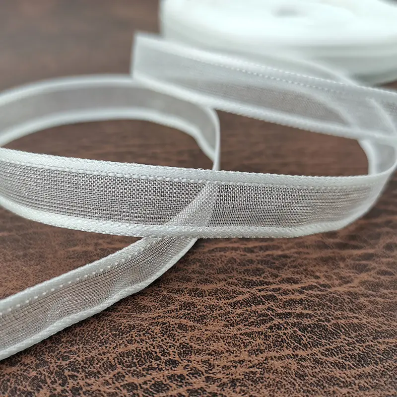 (50 Yards/roll) 3/8'' (10mm) Width Broadside Organza Ribbons Wholesale Gift Wrapping Decoration Handmade DIY Ribbon