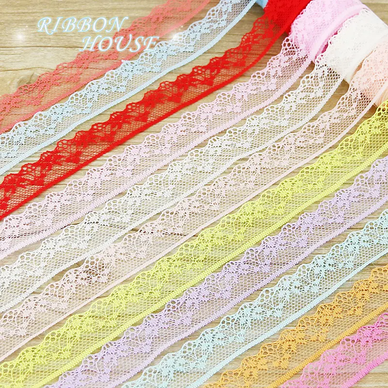 (10 yards/roll) 20mm color Lace fabric Webbing Decoration  gift packing Material