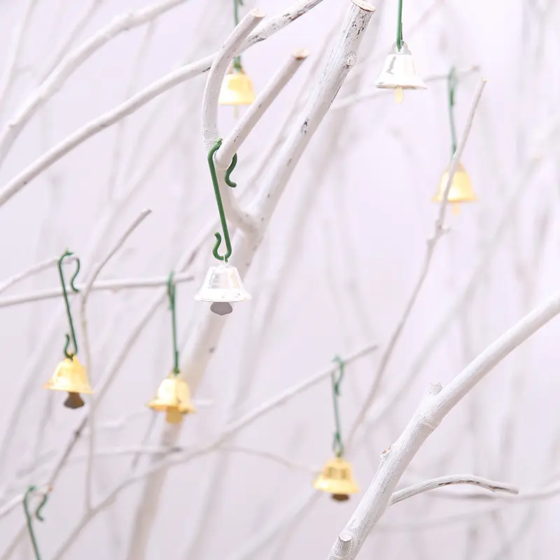 (10pcs/pack) Small Mini Jingle Bells Gold Silver Pet Hanging Metal Wedding Christmas Decoration Accessories For Crafts DIY