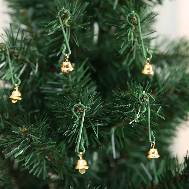 (10pcs/pack) Small Mini Jingle Bells Gold Silver Pet Hanging Metal Wedding Christmas Decoration Accessories For Crafts DIY