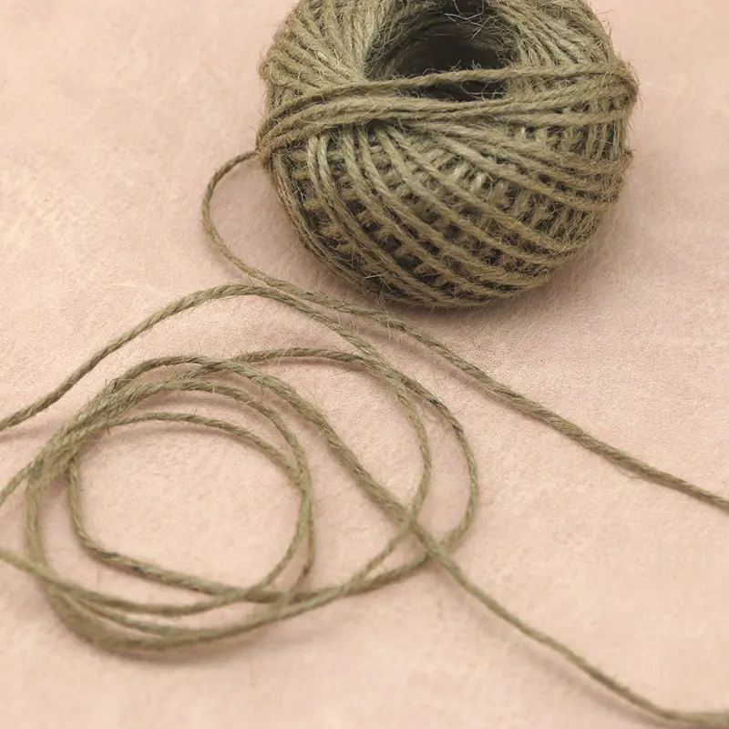 (50m/roll) Hemp Rope 3mm Thick Vintage Style Creative Decorative Material Jute Ropes Vase Decoratives Furniture Handmade Ribbon