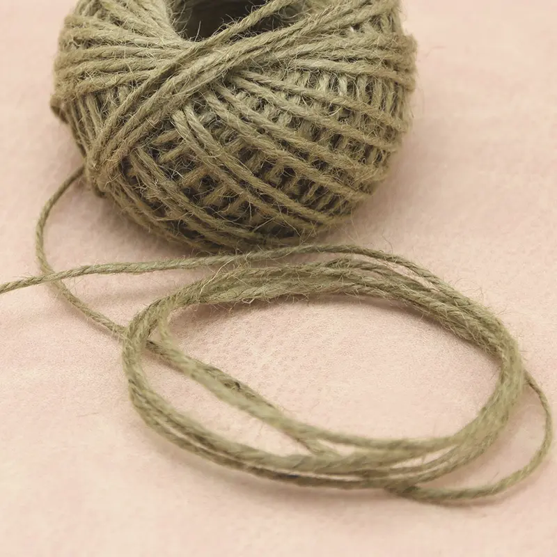 (50m/roll) Hemp Rope 3mm Thick Vintage Style Creative Decorative Material Jute Ropes Vase Decoratives Furniture Handmade Ribbon