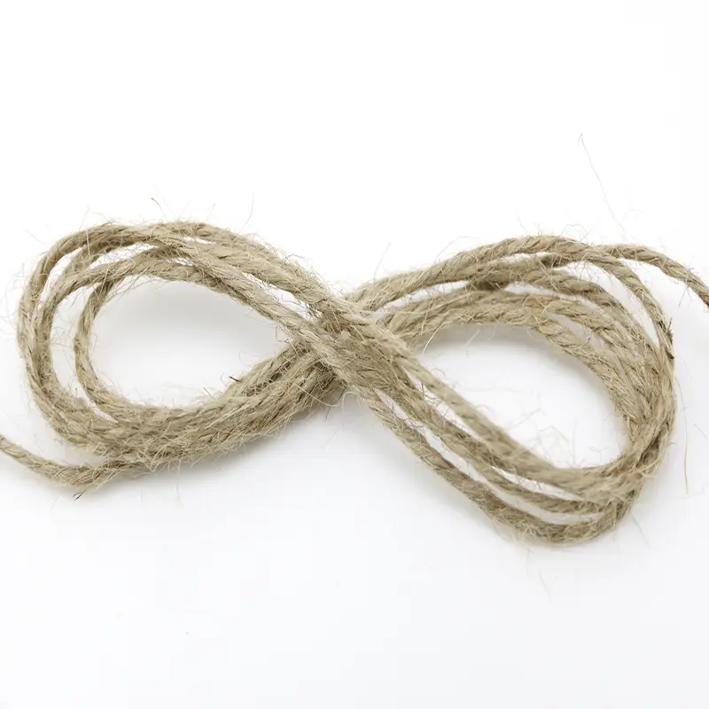 (50m/roll) Hemp Rope 3mm Thick Vintage Style Creative Decorative Material Jute Ropes Vase Decoratives Furniture Handmade Ribbon