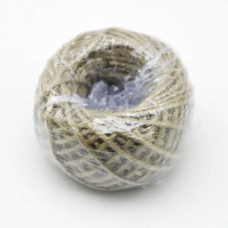 (50m/roll) Hemp Rope 3mm Thick Vintage Style Creative Decorative Material Jute Ropes Vase Decoratives Furniture Handmade Ribbon