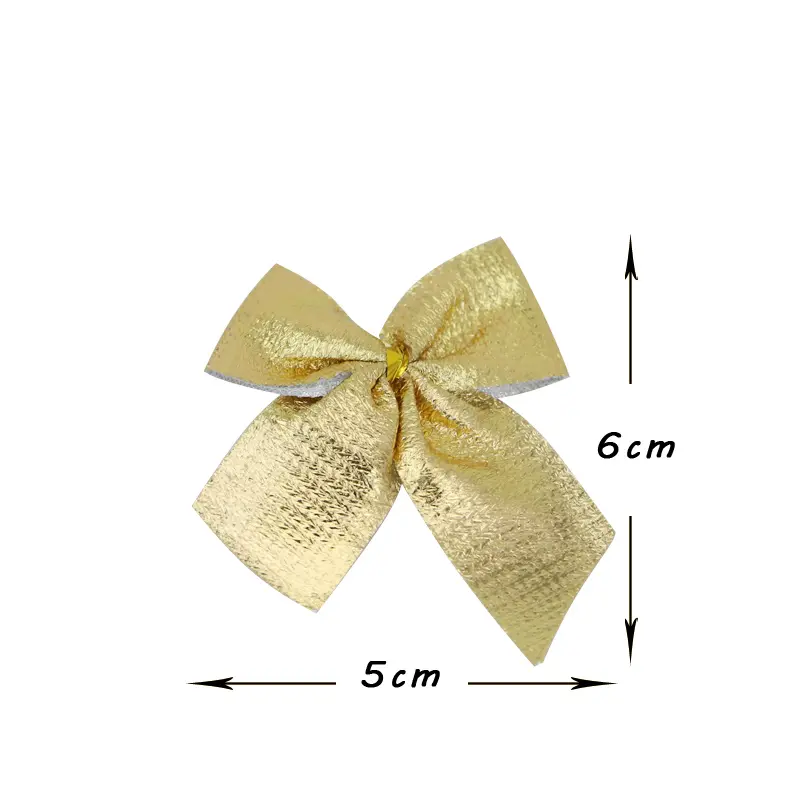 12PCS  5cm-6cm(appr) Bow Christmas Decorations Christmas Tree New Year Holiday Party Decoration