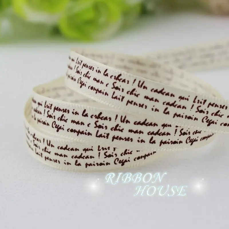 (25 yards/lot)10mm 3/8"printed satin ribbon colored romantic ribbon gift wrap ribbons