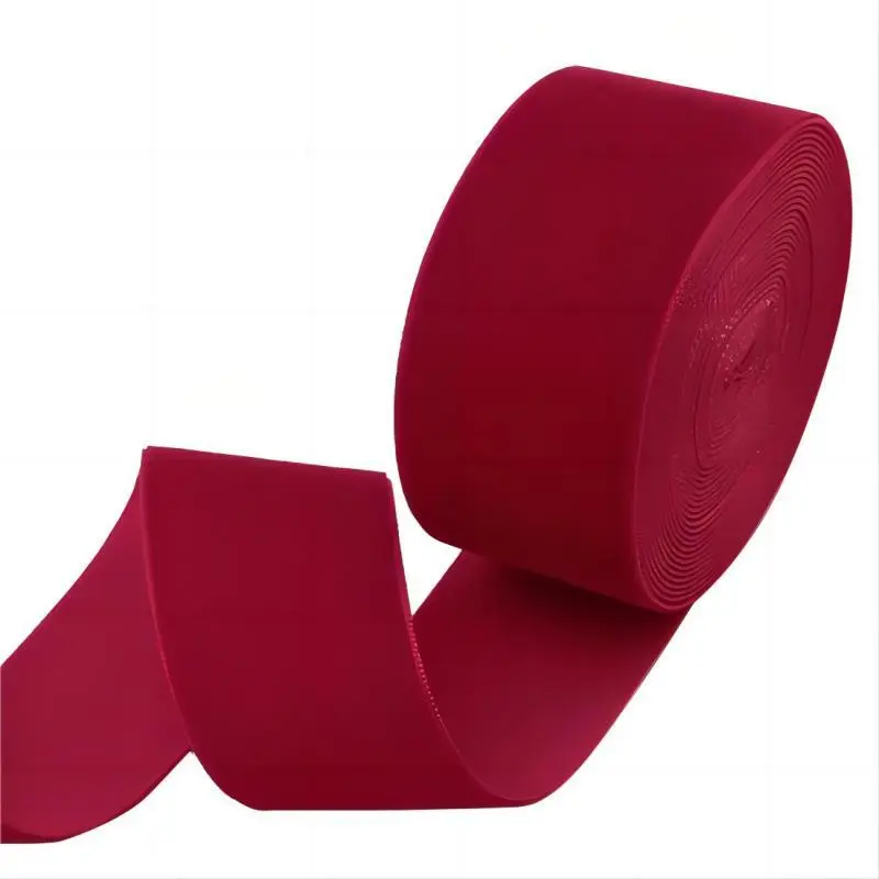 (5 Meters/roll) 4cm Velvet Ribbon Wholesale Gift Wrapping Decoration Christmas Lace Ribbons Handmade Holiday Party Decoration