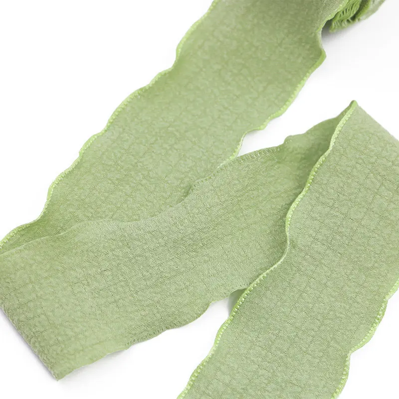 9 Meters/roll 40mm Lotus Leaf Pleated Ribbon Hair Accessories Festivals Party Decorations Cakes Flowers Gift Packaging DIY
