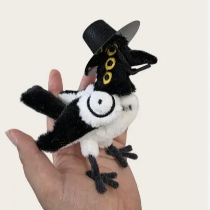 New Kpop Movie Demon Game Hunters Plush Doll 20/25cm Tiger Magpie Hat Bird  Anime Peripheral Stuffed Collect Children Toys Gifts