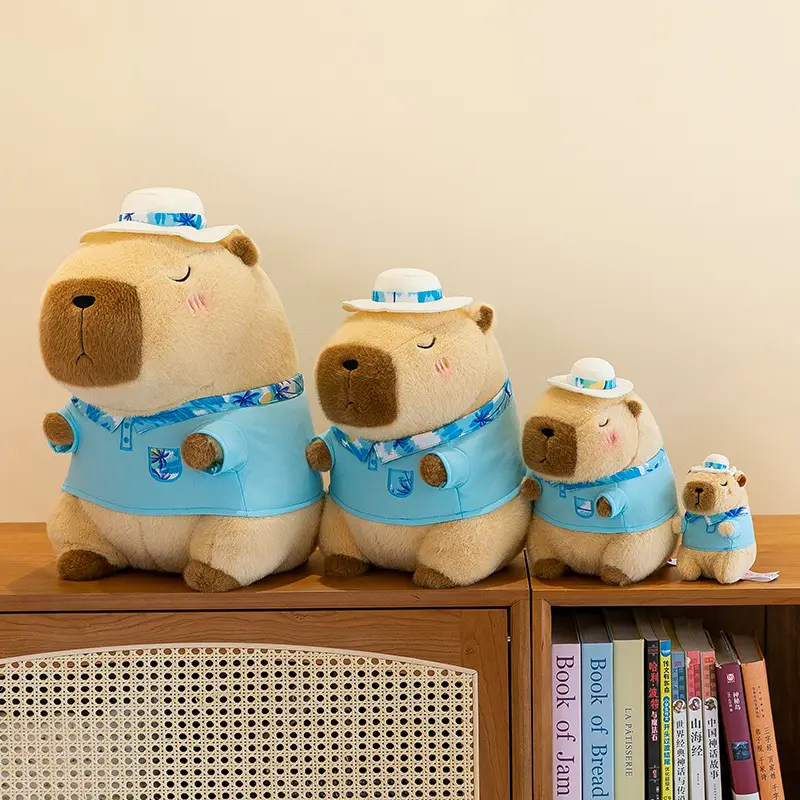 30cm-35cm new capibara plush toy children's soothing doll pillow summer capybara plush doll doll