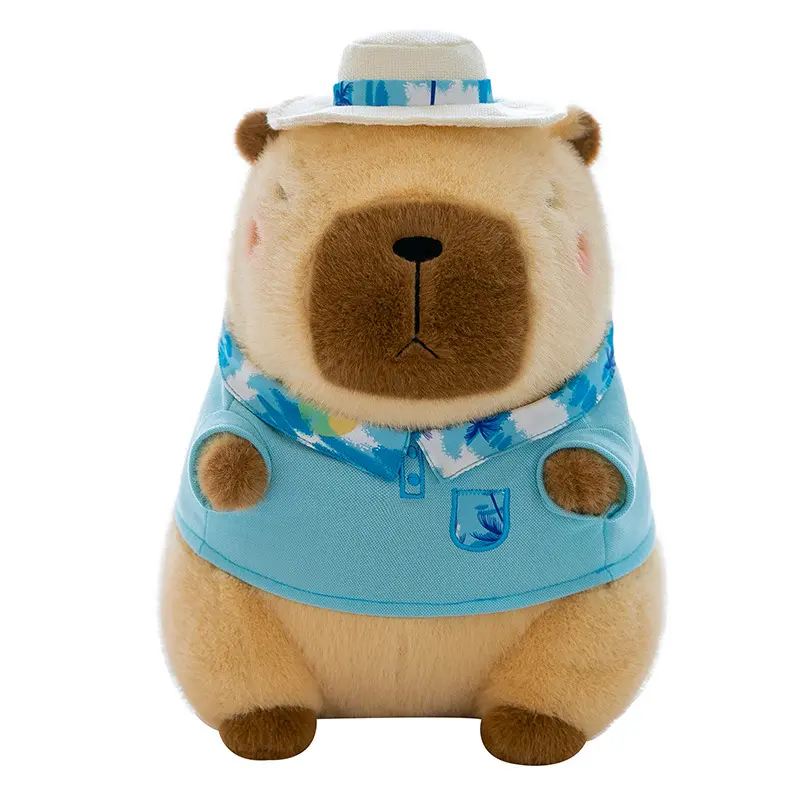 30cm-35cm new capibara plush toy children's soothing doll pillow summer capybara plush doll doll