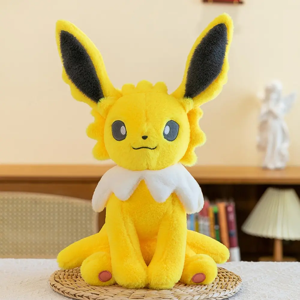 New Pokémon Jolteon Plush Toy Cute Cartoon Stuffed Plush Doll Room Decoration Sofa Cushion for Boys and Girls Birthday Gifts