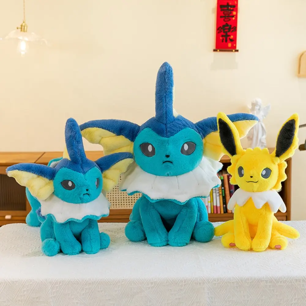 New Pokémon Jolteon Plush Toy Cute Cartoon Stuffed Plush Doll Room Decoration Sofa Cushion for Boys and Girls Birthday Gifts