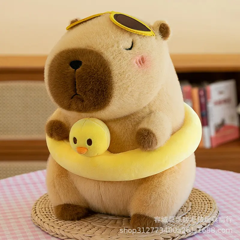 30cm-35cm new capibara plush toy children's soothing doll pillow summer capybara plush doll doll
