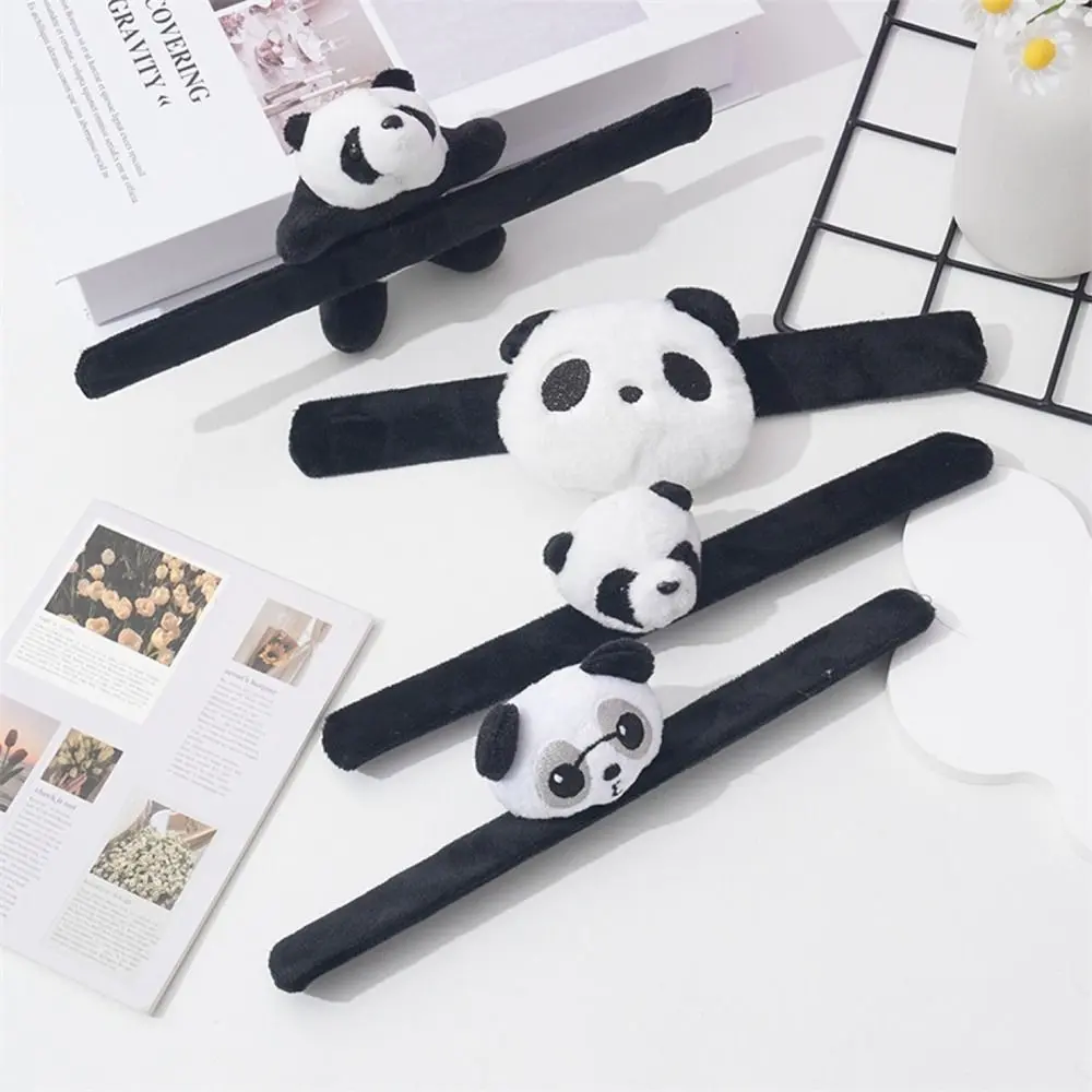 Gift Toy Stuffed Animal Panda Wristband Super Soft Comfortable Plush Hand Ring Cartoon Kawaii Clap Circle Toy Birthday Present