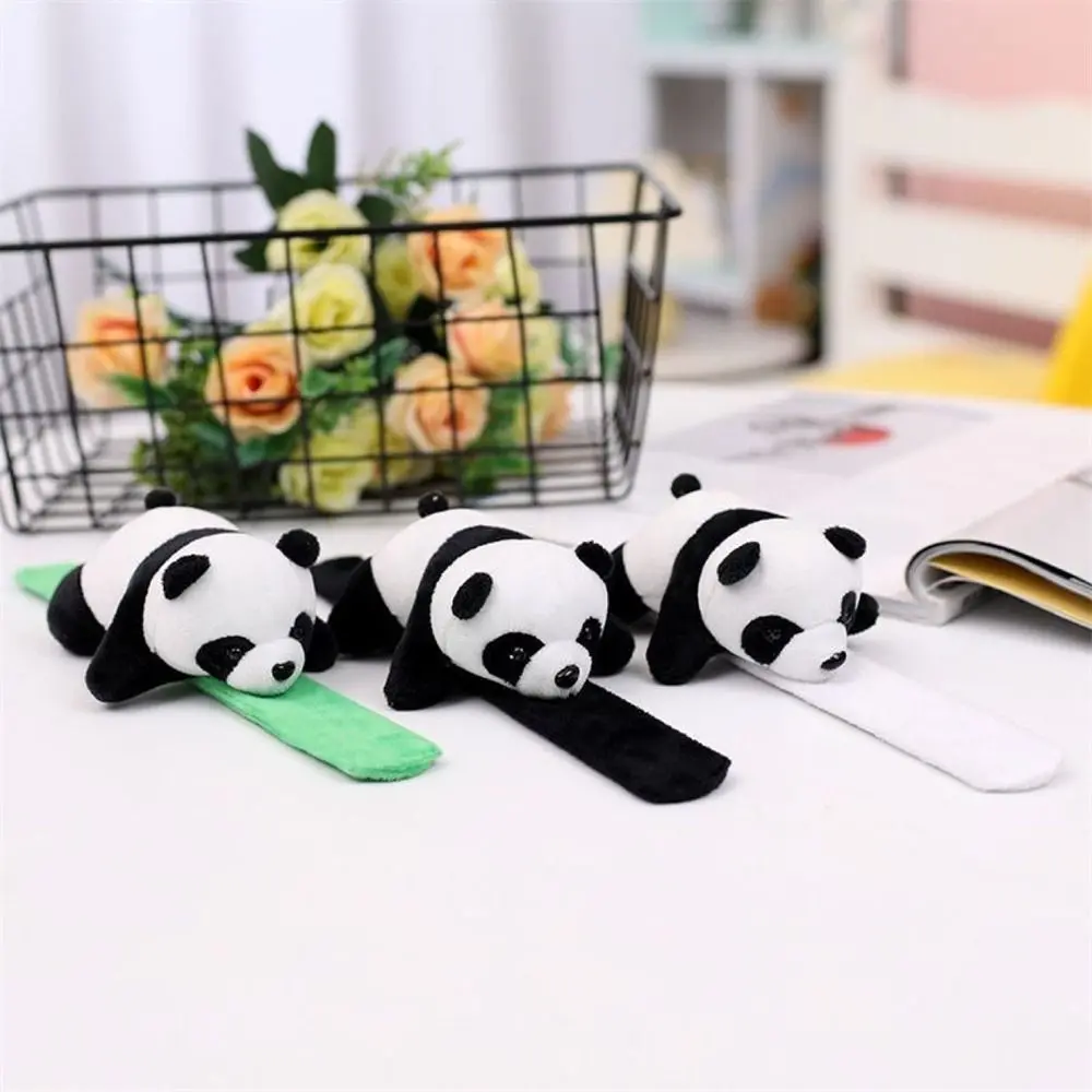 Gift Toy Stuffed Animal Panda Wristband Super Soft Comfortable Plush Hand Ring Cartoon Kawaii Clap Circle Toy Birthday Present