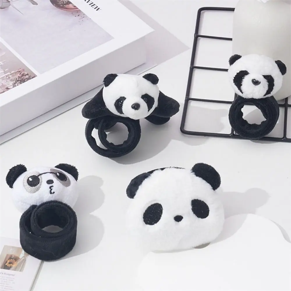 Gift Toy Stuffed Animal Panda Wristband Super Soft Comfortable Plush Hand Ring Cartoon Kawaii Clap Circle Toy Birthday Present