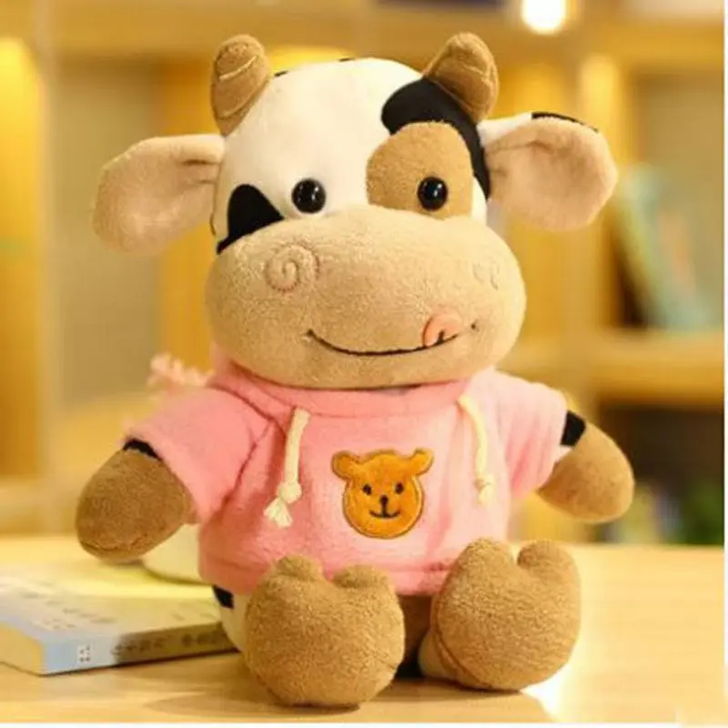 Cute Cow Plush Toy Rag Doll for Girlfriend Children's Toys Gifts Plush Toys Pillow Plushie Stuffed Animal Patung Dolls