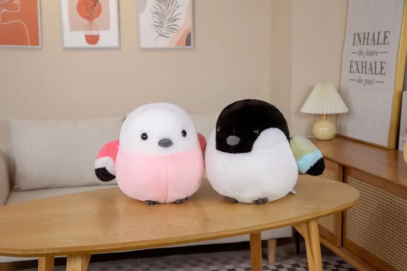 40/50cm simulation chubby bird plush toy figurine cartoon anime cute cushion pillow home decoration children's birthday gift dol
