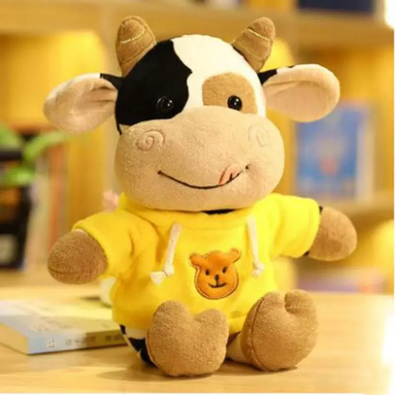 Cute Cow Plush Toy Rag Doll for Girlfriend Children's Toys Gifts Plush Toys Pillow Plushie Stuffed Animal Patung Dolls