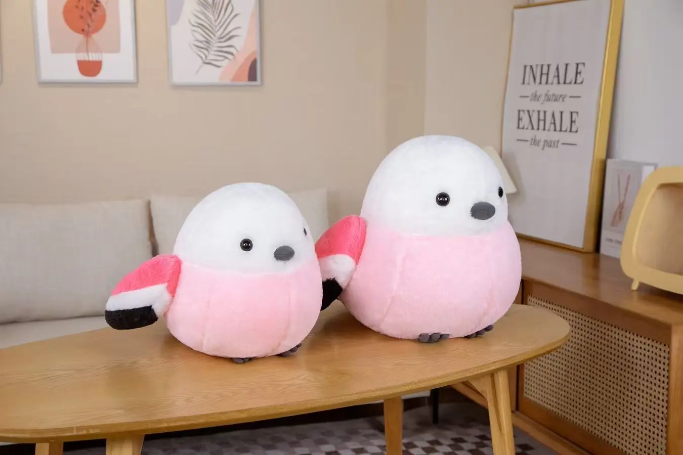 40/50cm simulation chubby bird plush toy figurine cartoon anime cute cushion pillow home decoration children's birthday gift dol