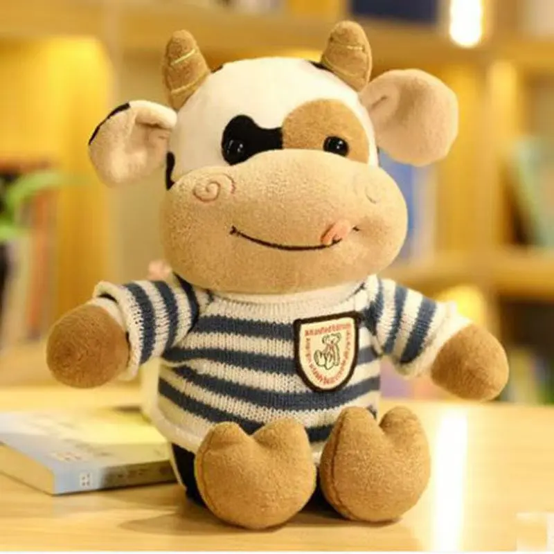 Cute Cow Plush Toy Rag Doll for Girlfriend Children's Toys Gifts Plush Toys Pillow Plushie Stuffed Animal Patung Dolls