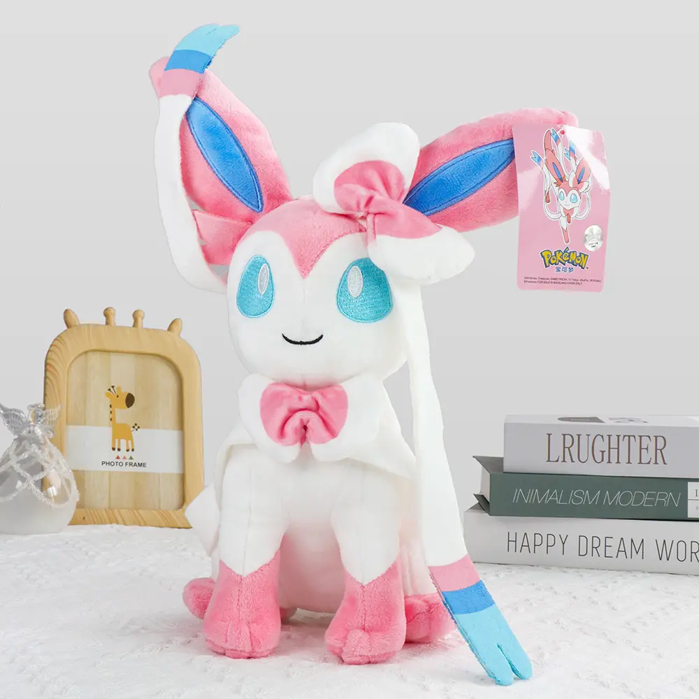 POKEMON Original Big Size Eevee Umbreon Sylveon Leafeon Espeon Glaceon Plush Toy Anime Stuff Doll Collection Kawaii Gift for Kid