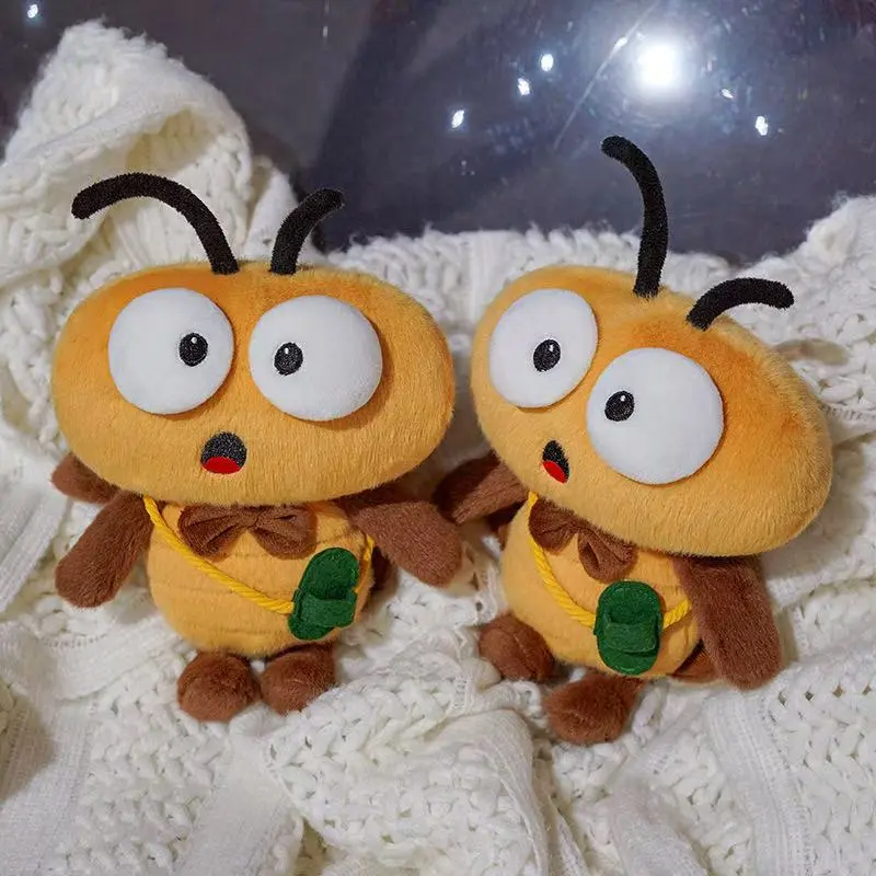 Jellycat's latest big eyed cockroach wristband stuffed plush toy figurine, cartoon anime cute children's birthday gift doll