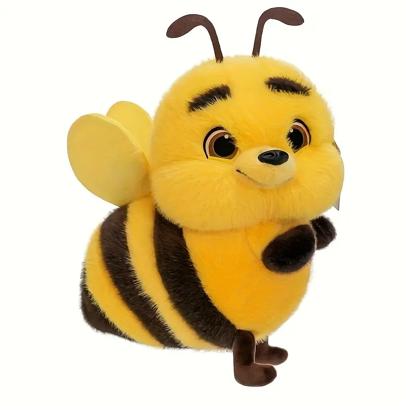 Cute Bee Plush Toy - Soft Stuffed Animal Doll for Kids, Bedroom Decor & Birthday Gift