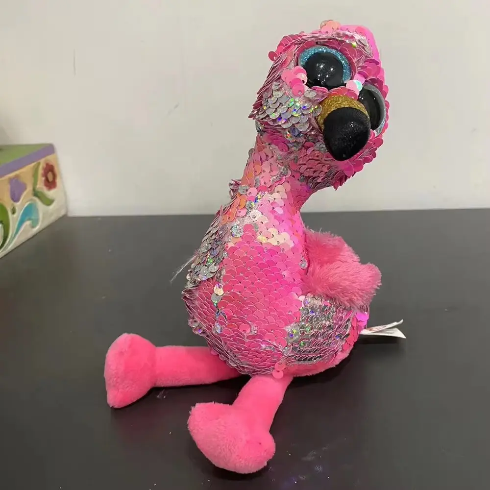 Ty Beanie Boos 15cm Stuffed & Plush Gilda The Flamingos Toy