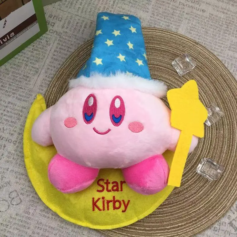 Anime Kirby Plush Toys Kawaii Cute Pink Peluche Cartoon Soft Stuffed Animal Doll Fluffy Pillow Home Room Decor Birthday Gift Kid