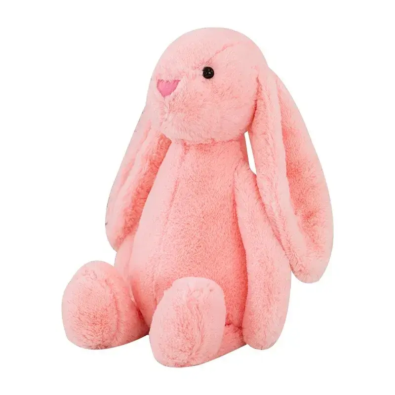 1/2/4PCS Easter Bunny Doll Children's Sleepy Soothing Doll Rabbit Plush Dolls Shy Pink Rabbit Kids Gift Bedroom Plush Ornament