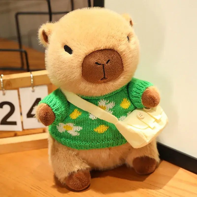 23cm Kids Kapybara Plush Toys Cute Simulation Anime Capibara Toy for Girls Kawaii RagDoll Fluffty Animals Children Birthday Gift
