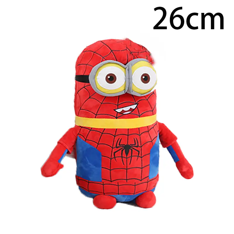 Minions Movie Periphery Yellow Plush Bob Plush Stuart Stuffed Toys In Jeans Soft Dolls Pillow Decoration Children Birthday Gift