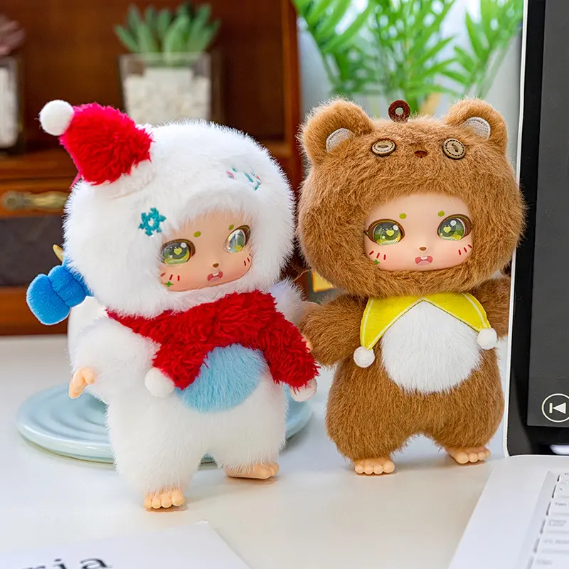 Cartoon V2 Anime Doll Cute Figure Surprise Bag Pendant Keychain Plush Toy Kids Xmas Gifts