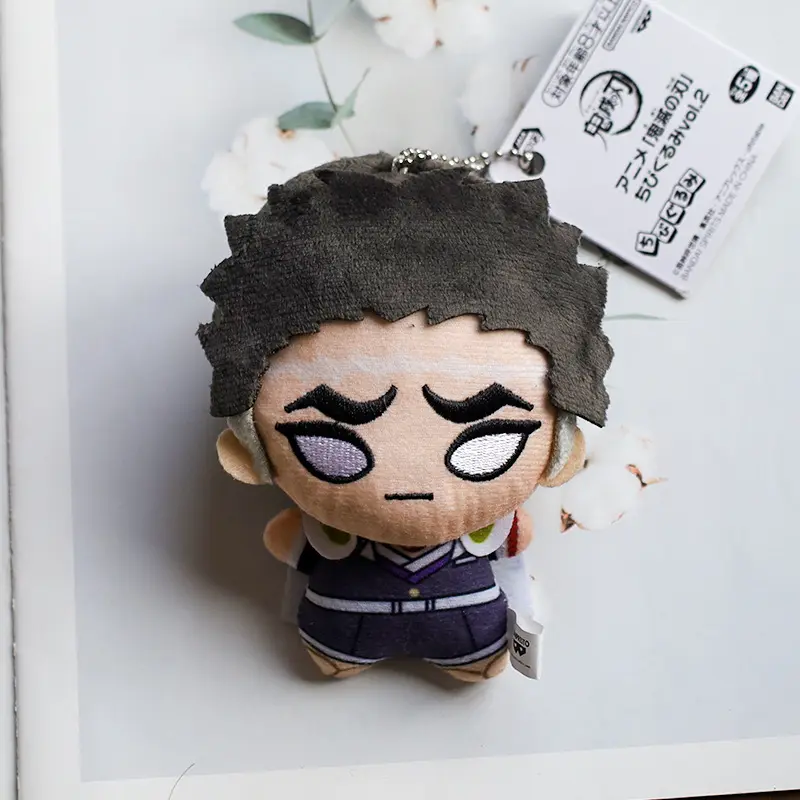 New 10cm Anime Demon Slayer Tomioka Giyu Kamado Tanjirou Kamado Nezuko Agatsuma Zenitsu Shinazugawa Genya Plush Toy Doll Gift