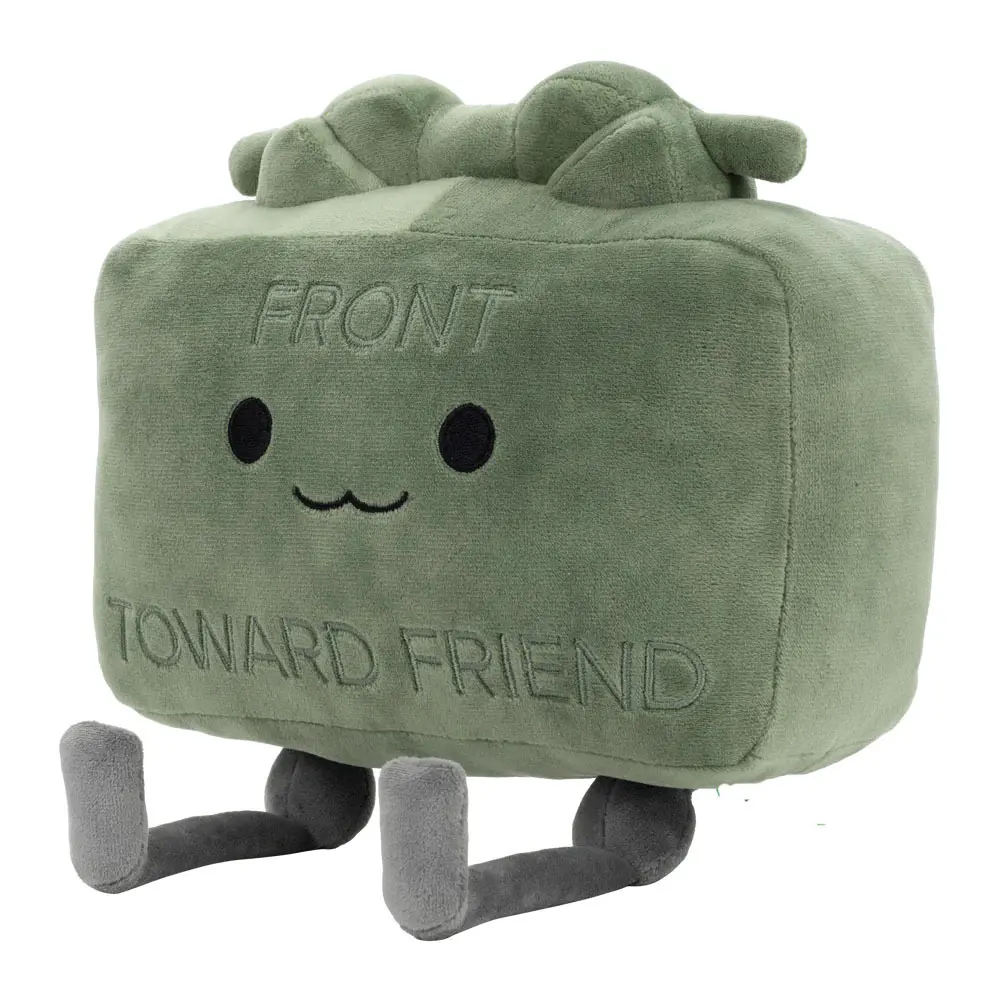 New Clay the Claymore Plush Doll Kawaii Green Square Doll Pillow Accessories Gift Collection Model For Kid Birthday Gifts