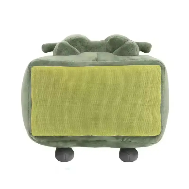 New Clay the Claymore Plush Doll Kawaii Green Square Doll Pillow Accessories Gift Collection Model For Kid Birthday Gifts